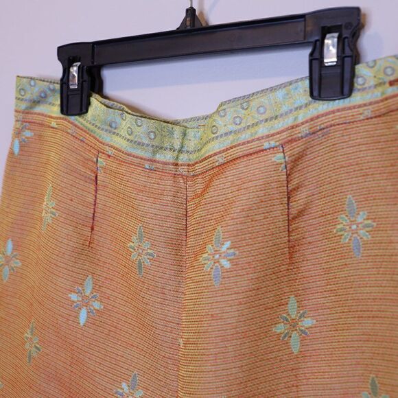 Vintage High Rise Patterned Pants Sz 10 - Picture 4 of 6